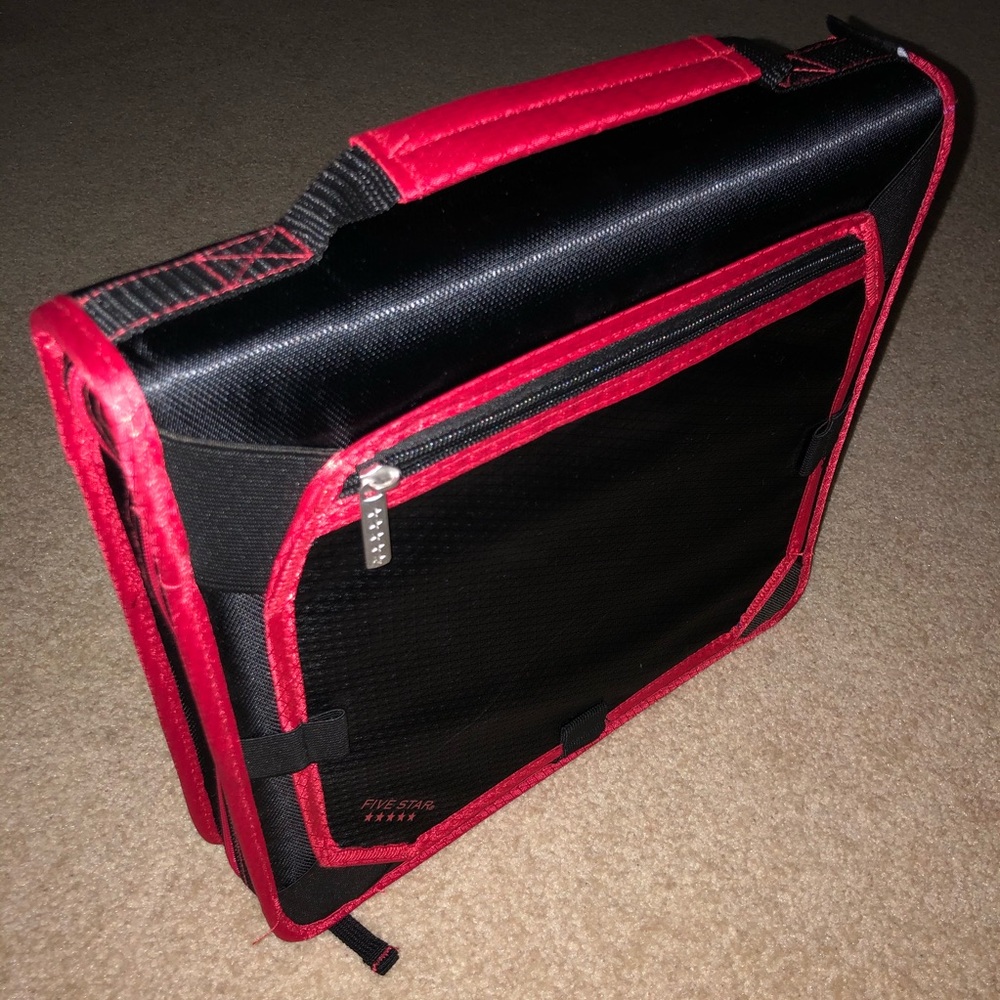 Five Star Red and Black Binder